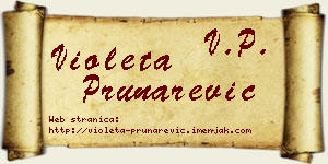 Violeta Prunarević vizit kartica